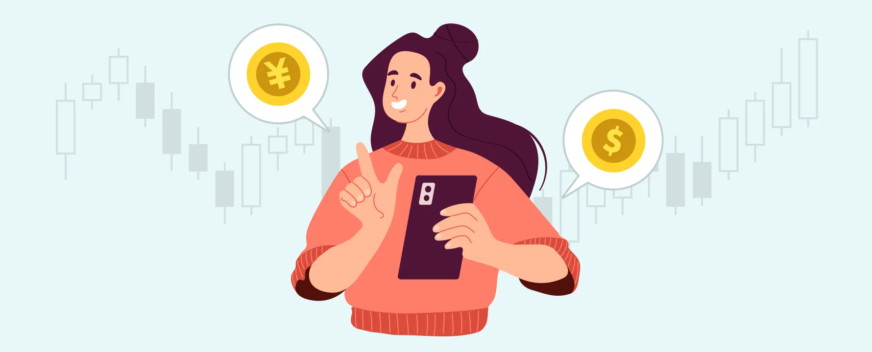 レバレッジなしFXの安心・安全な運用と安定した資産形成をイメージするイラスト