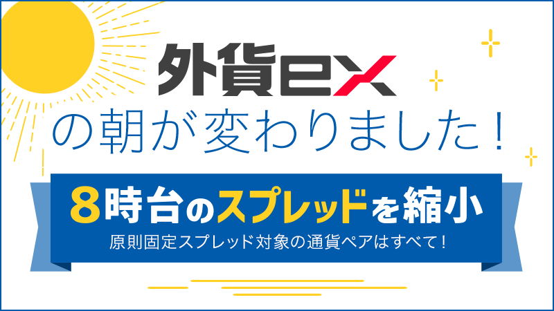 8時台のスプレッド縮小