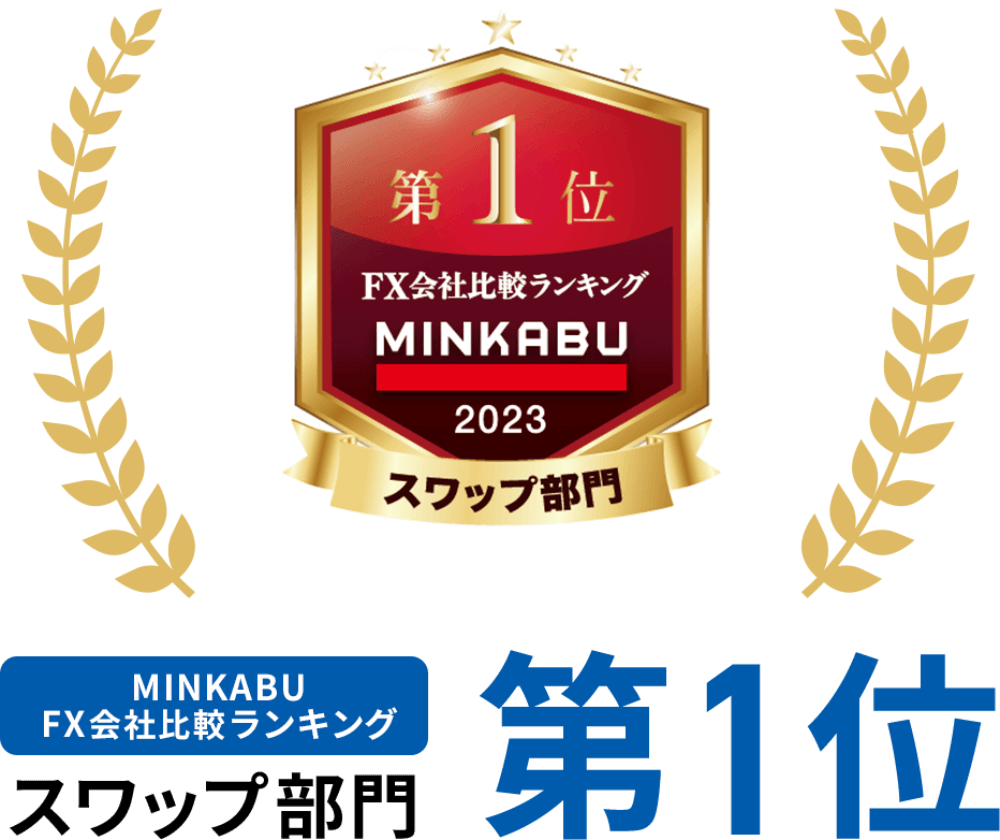 MINKABU FX会社比較ランキングスワップ部門 第1位