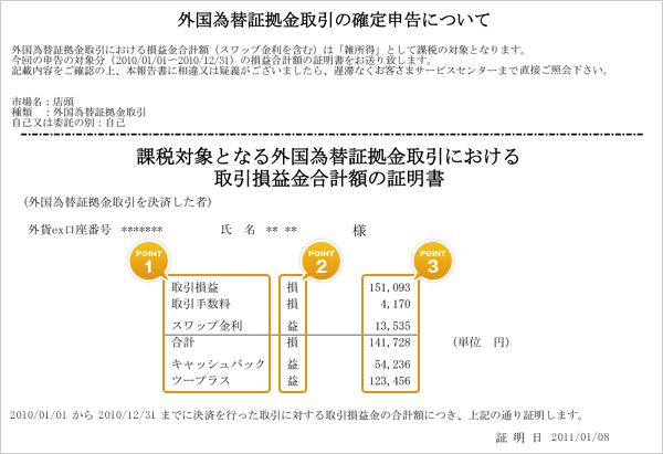 年間損益報告書